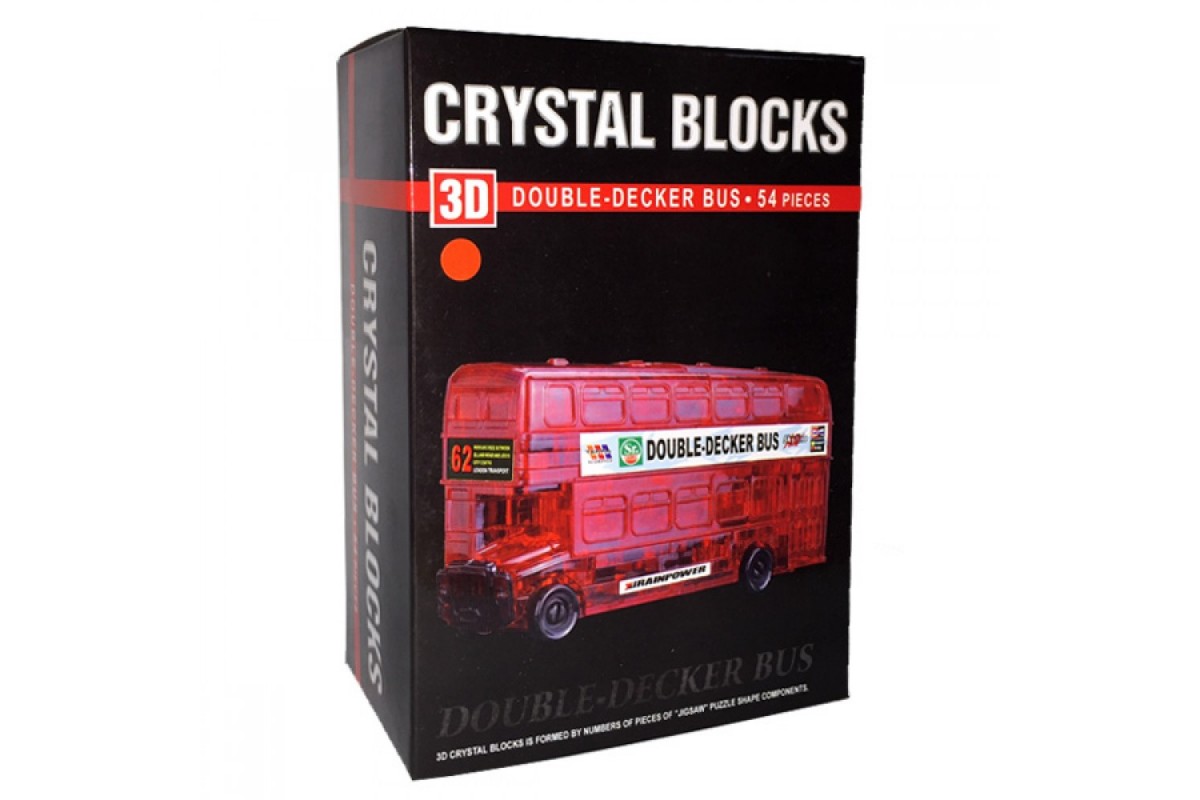 Купить 3д головоломку Автобус Crystal Puzzle 3d пазл номер 9062 цена 386р.